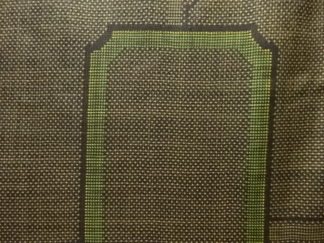 JAPANESE KIMONO / ANTIQUE KIMONO / SILK / DORO OSHIMA TSUMUGI / WOVEN ABSTRACT PATTERN